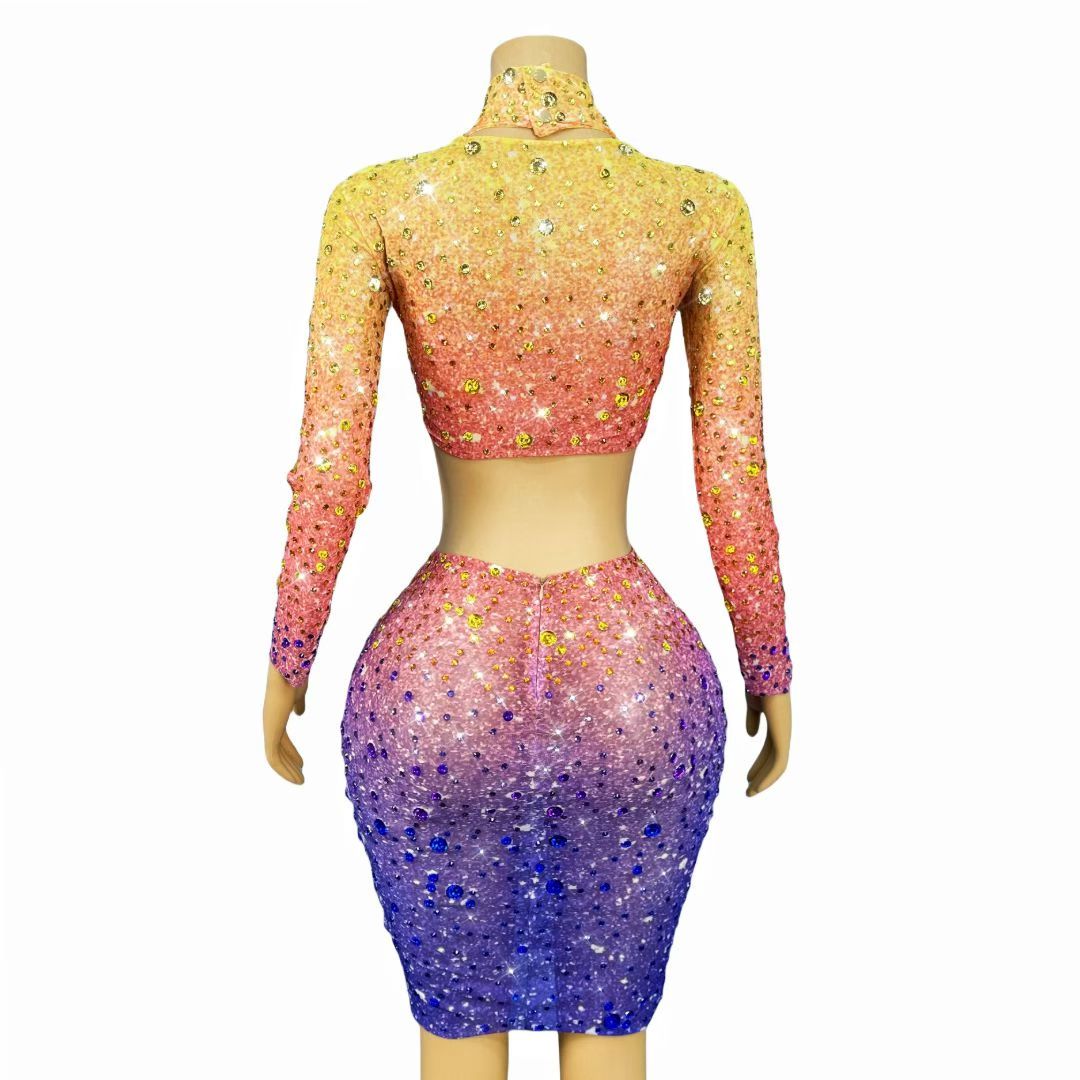 CELESINYI Xingcaijing Crystal Gradient Two-Piece Set