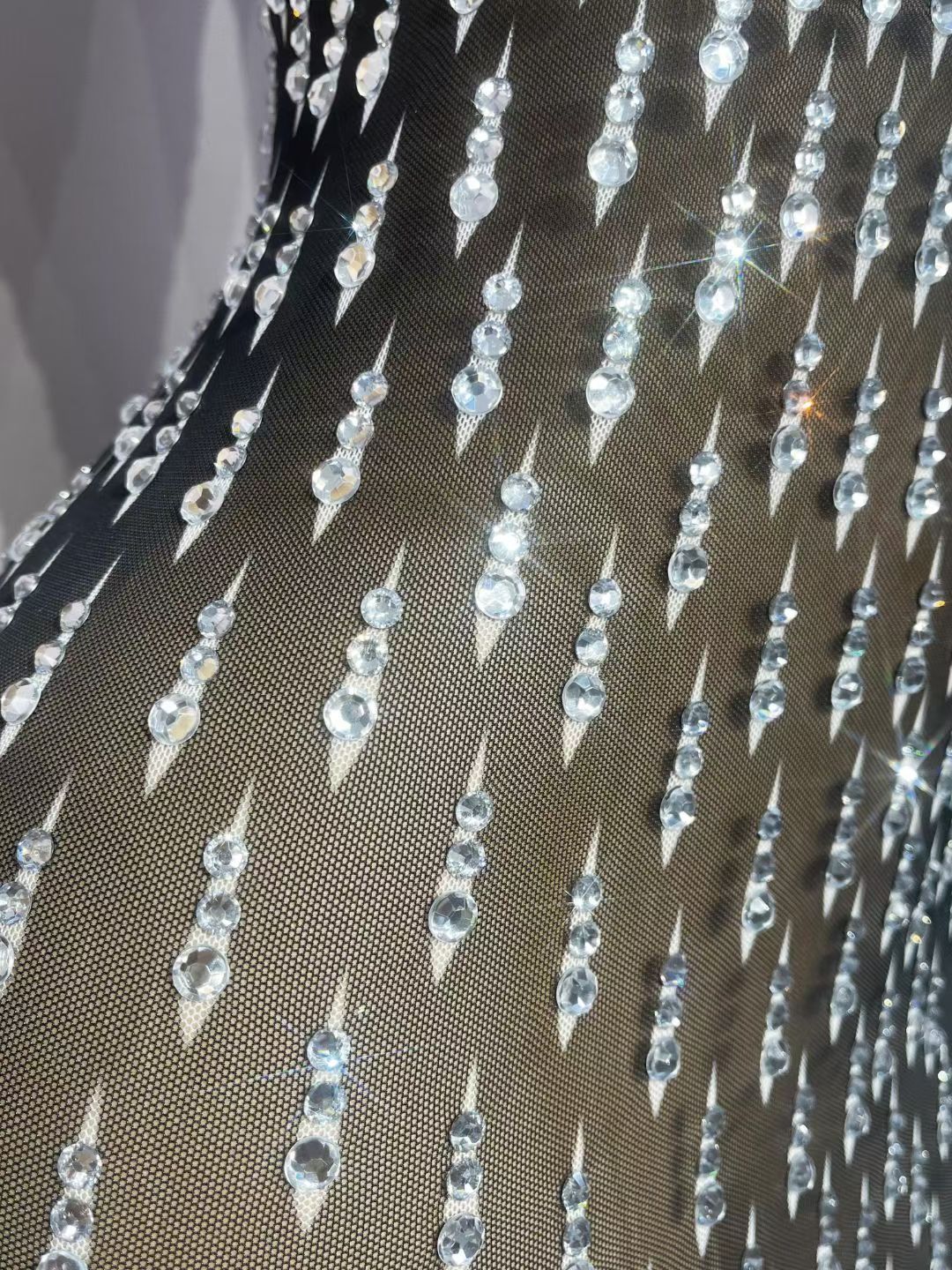 CELESINYI Haibao Crystal Rain Drop Gown
