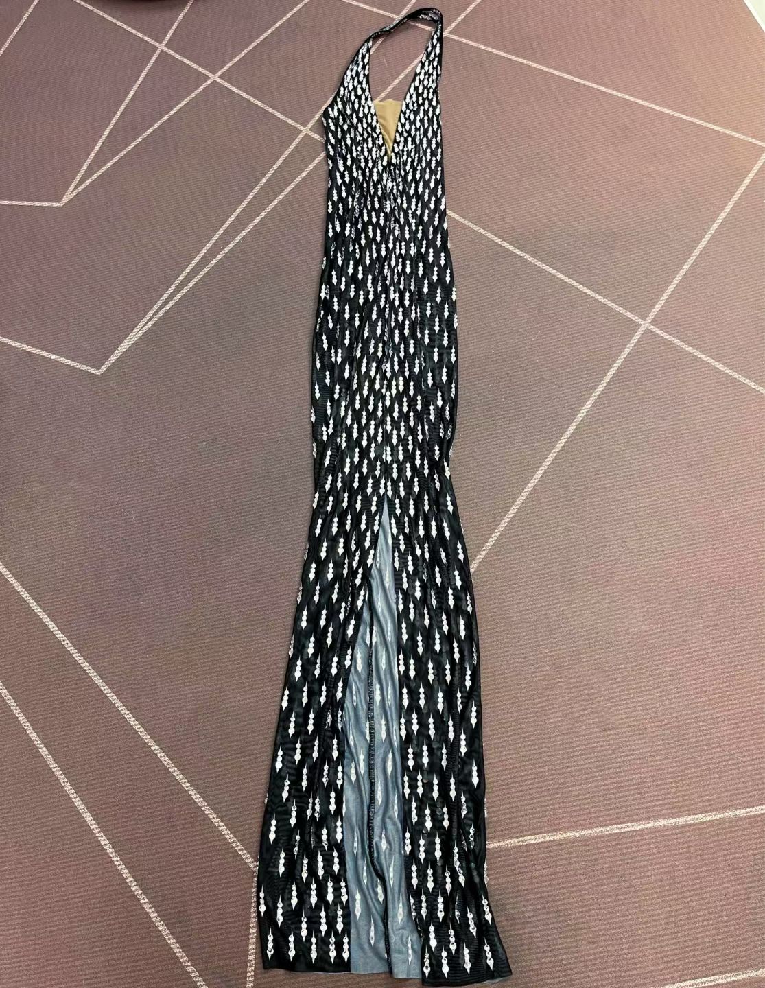 CELESINYI Haibao Crystal Rain Drop Gown