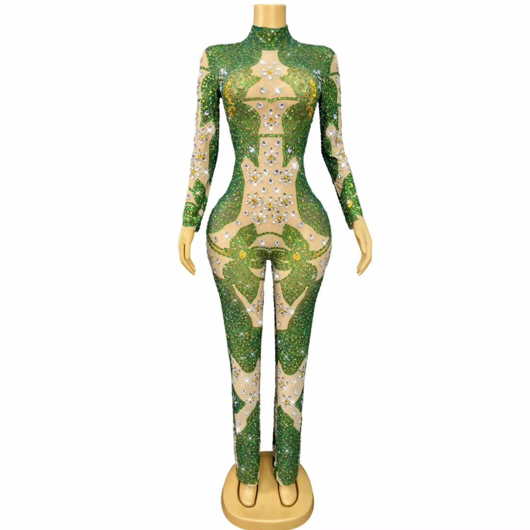 CELESINYI Hehuaye Crystal Lotus Catsuit
