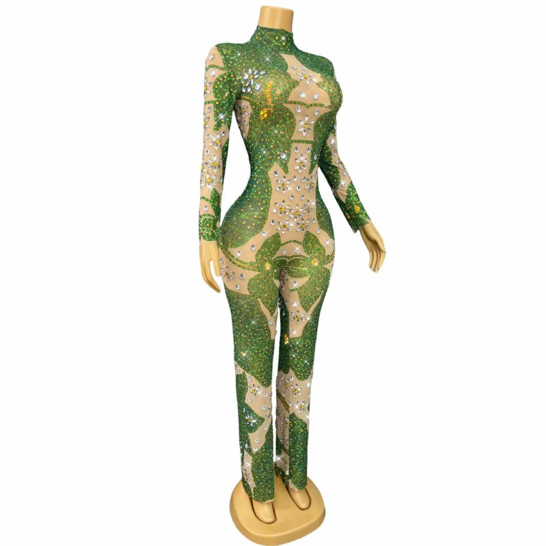 CELESINYI Hehuaye Crystal Lotus Catsuit