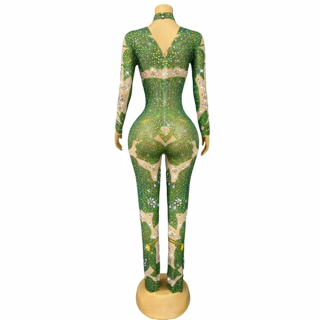 CELESINYI Hehuaye Crystal Lotus Catsuit