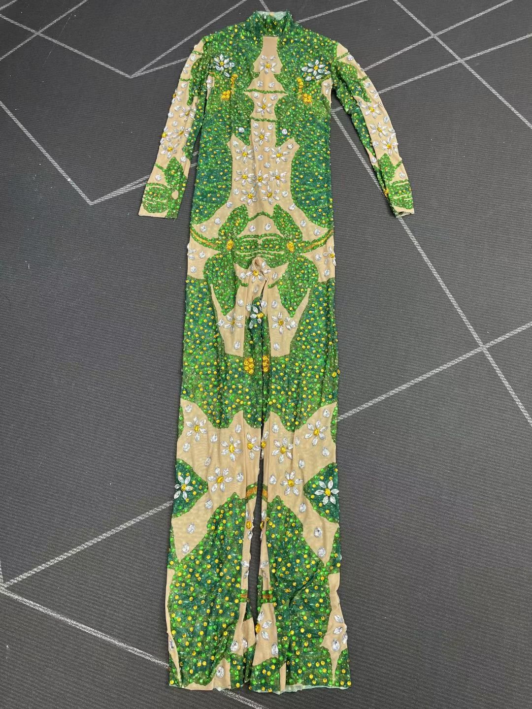 CELESINYI Hehuaye Crystal Lotus Catsuit