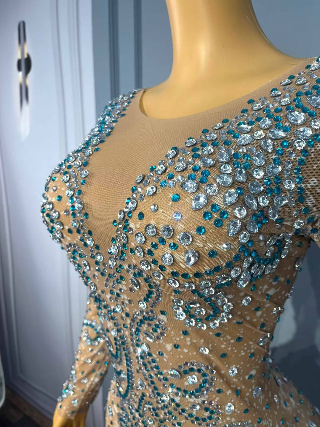 CELESINYI Shuixiliu Crystal Lake Mermaid Gown
