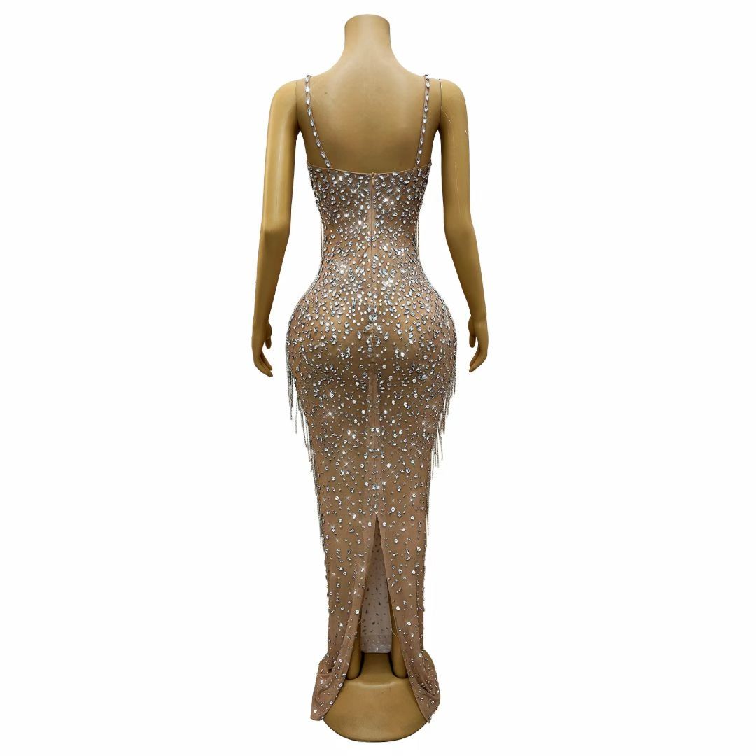 CELESINYI Xingqi Crystal White Gown