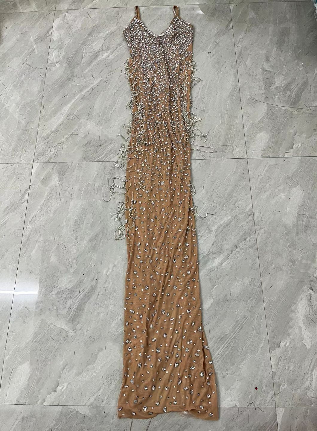 CELESINYI Xingqi Crystal White Gown
