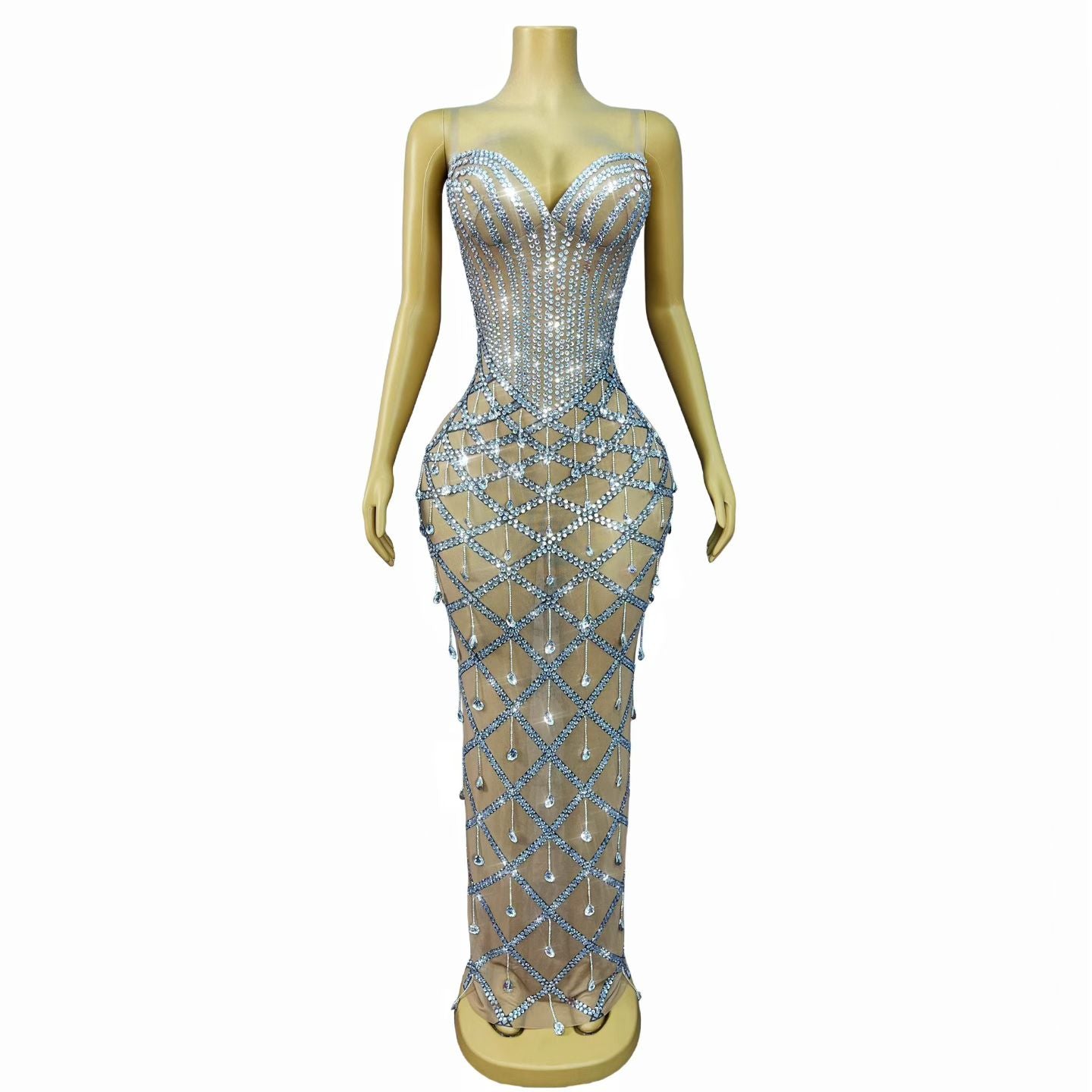 CELESINYI Zhuixinglian Crystal Sweetheart Bodysuit