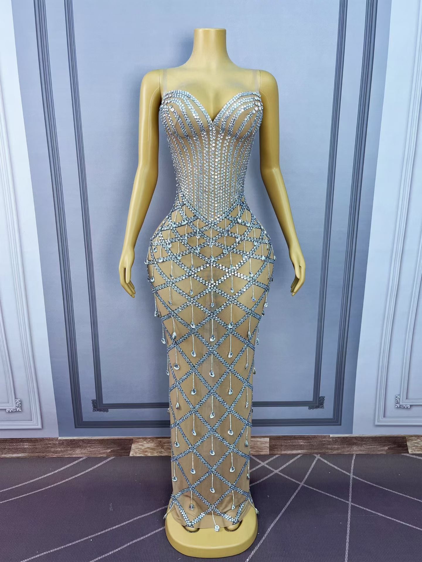CELESINYI Zhuixinglian Crystal Sweetheart Bodysuit