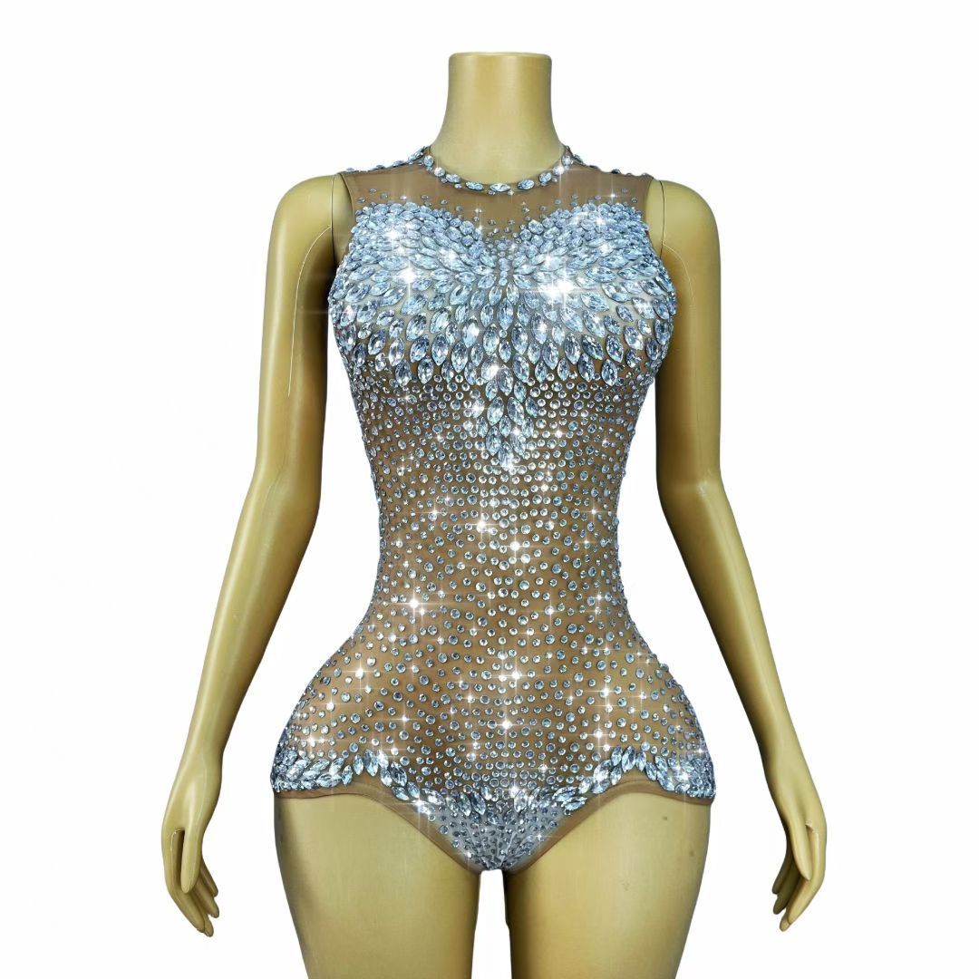 CELESINYI Xingantou Crystal Wing Bodysuit Skirt Set
