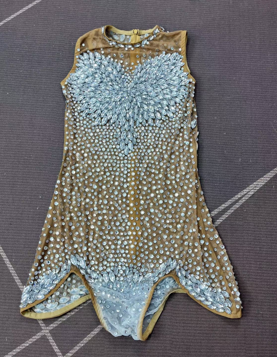 CELESINYI Xingantou Crystal Wing Bodysuit Skirt Set