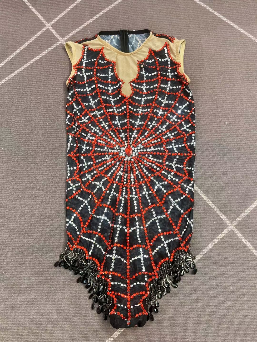 CELESINYI Hongzhizhu Crystal Spider Web Leotard