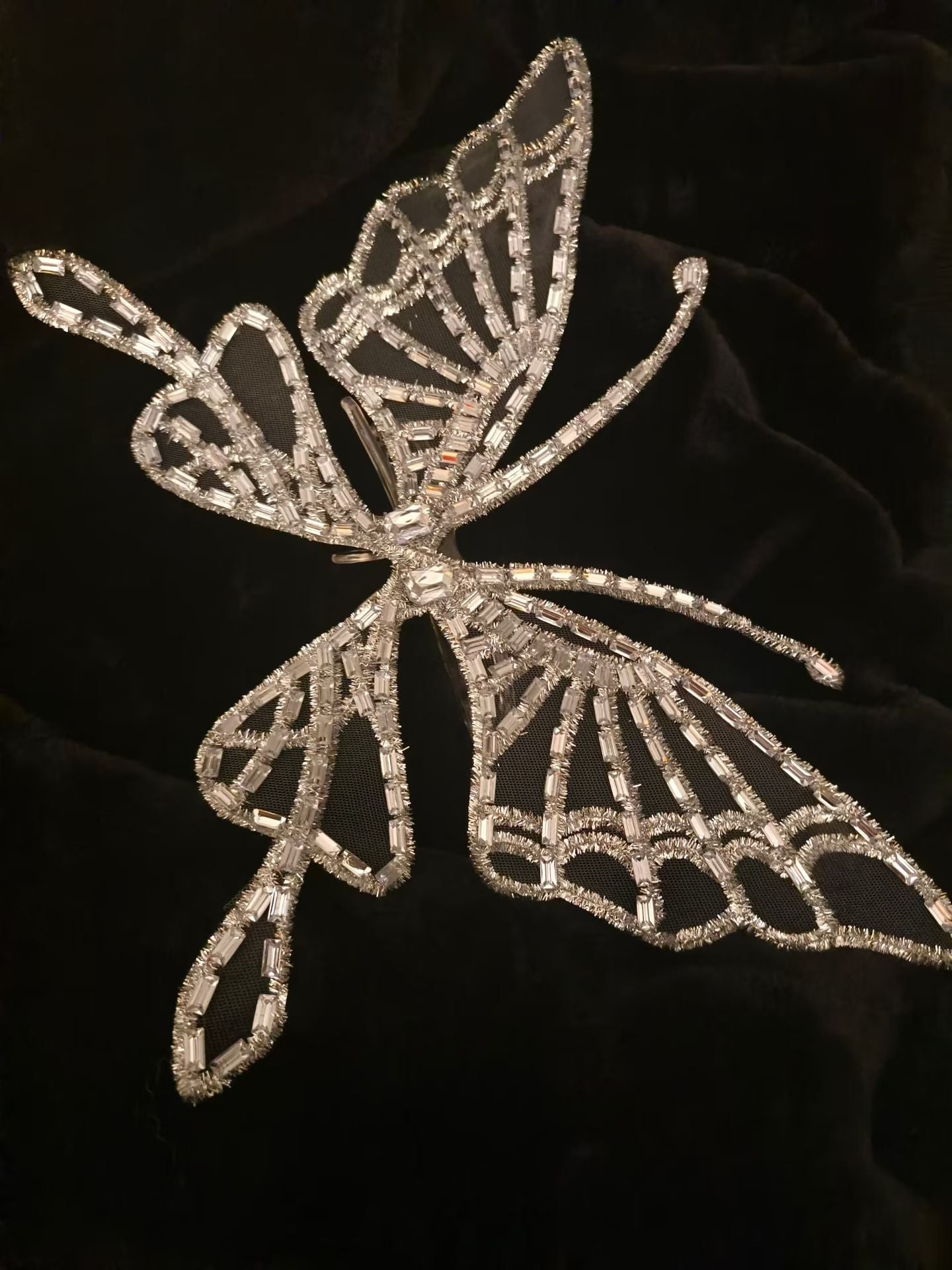 CELESINYI Hudiemianju Crystal Butterfly Mask
