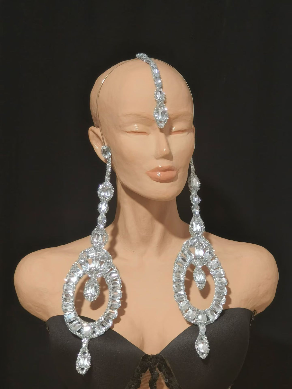 CELESINYI Dadiaozhui Crystal Triple Drop Pendant