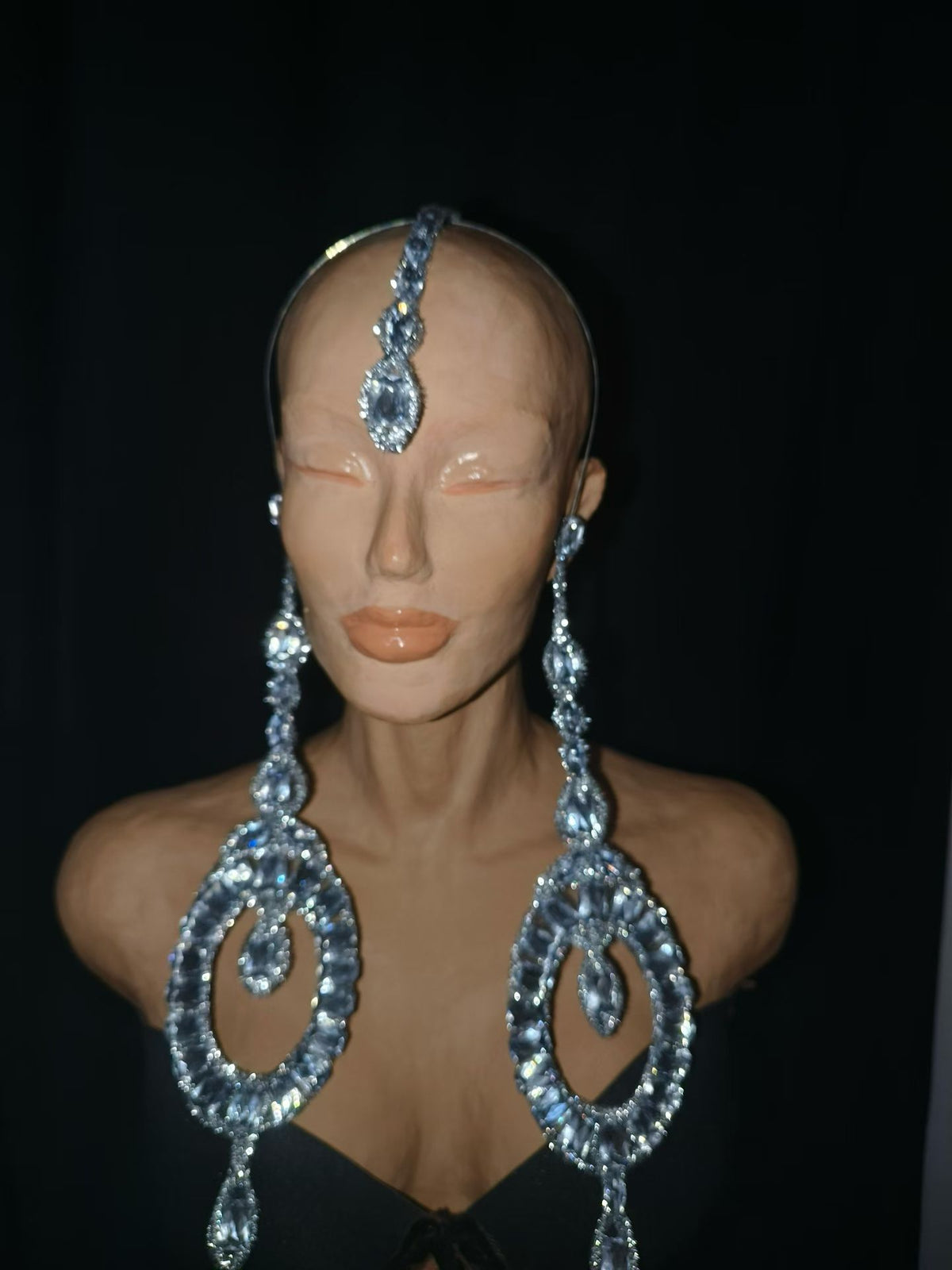 CELESINYI Dadiaozhui Crystal Triple Drop Pendant
