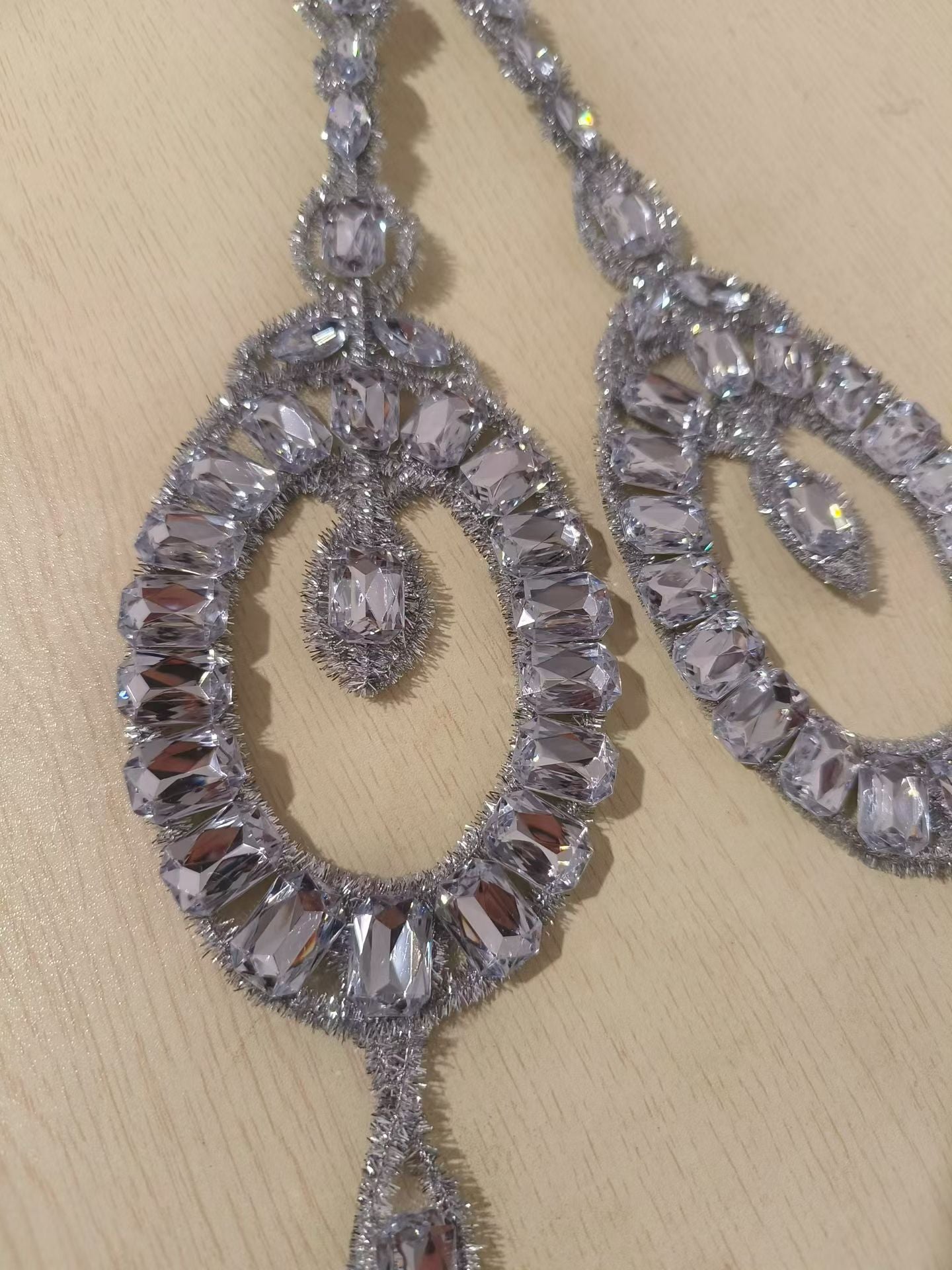CELESINYI Dadiaozhui Crystal Triple Drop Pendant