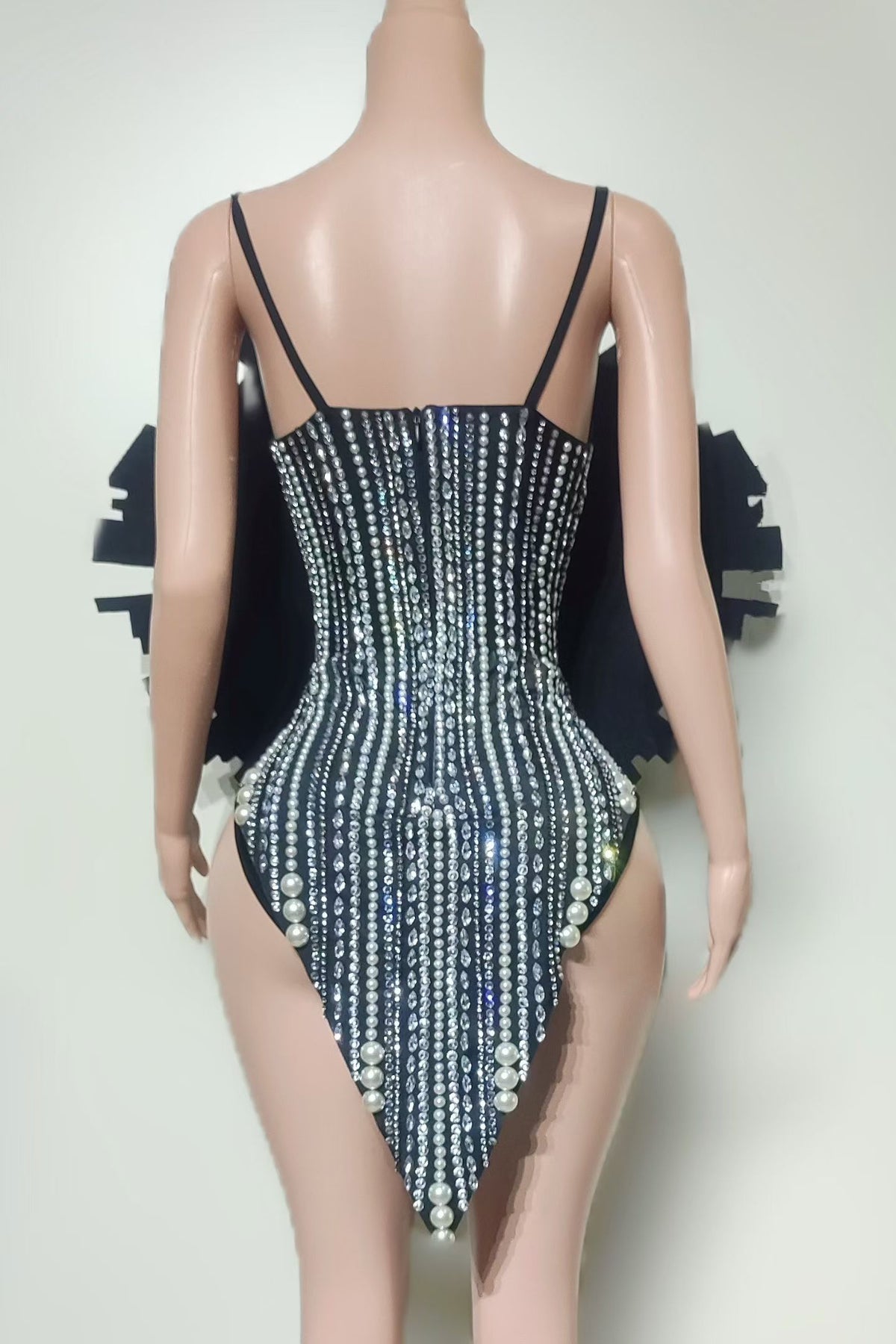 CELESINYI Feichuan Crystal Sunburst Pearl Stage Dress