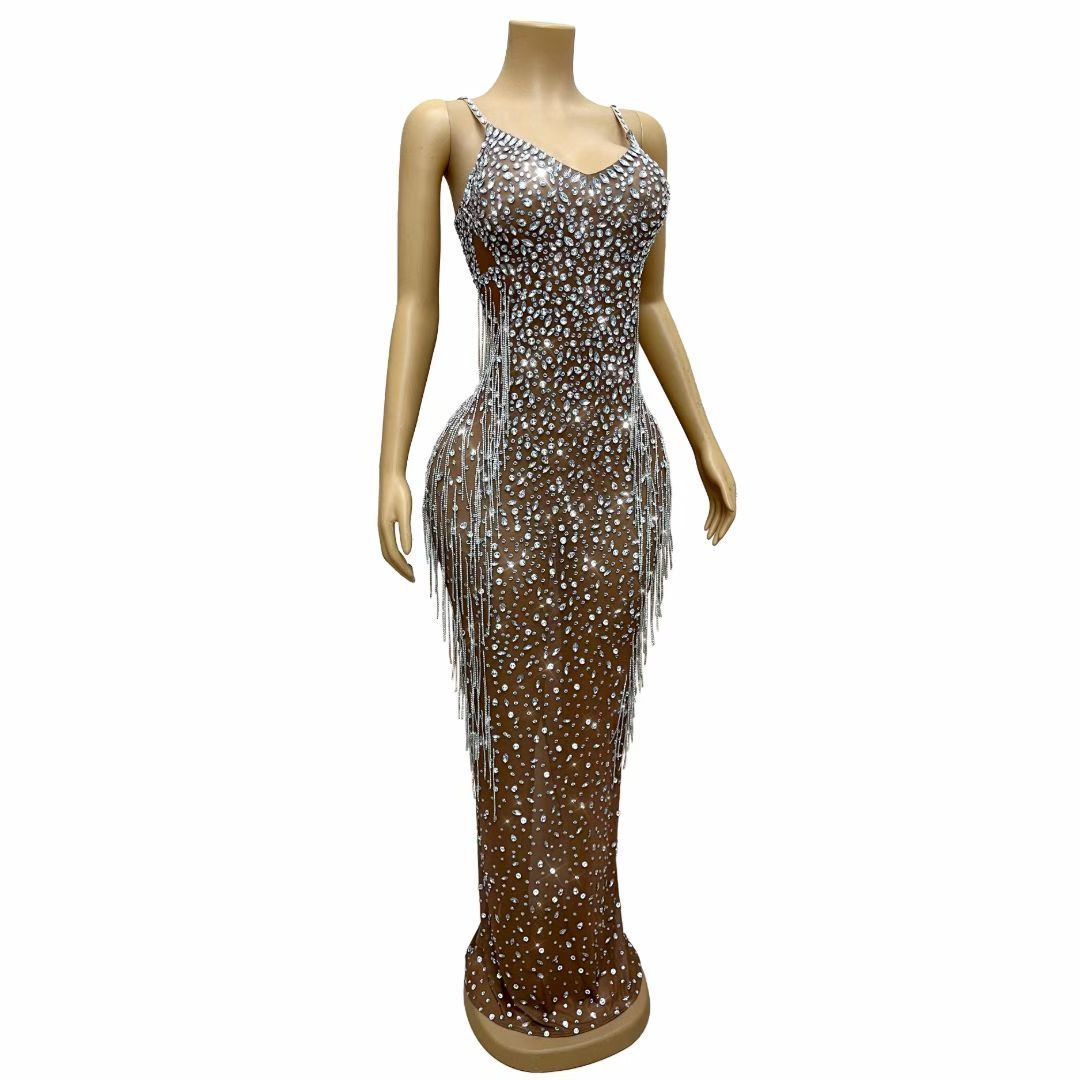 CELESINYI Xingqi Crystal White Deep Skin Gown