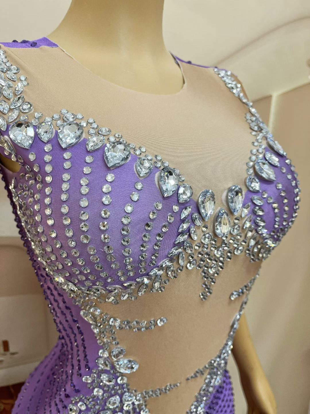 CELESINYI Chijin Crystal Purple Illusion Gown