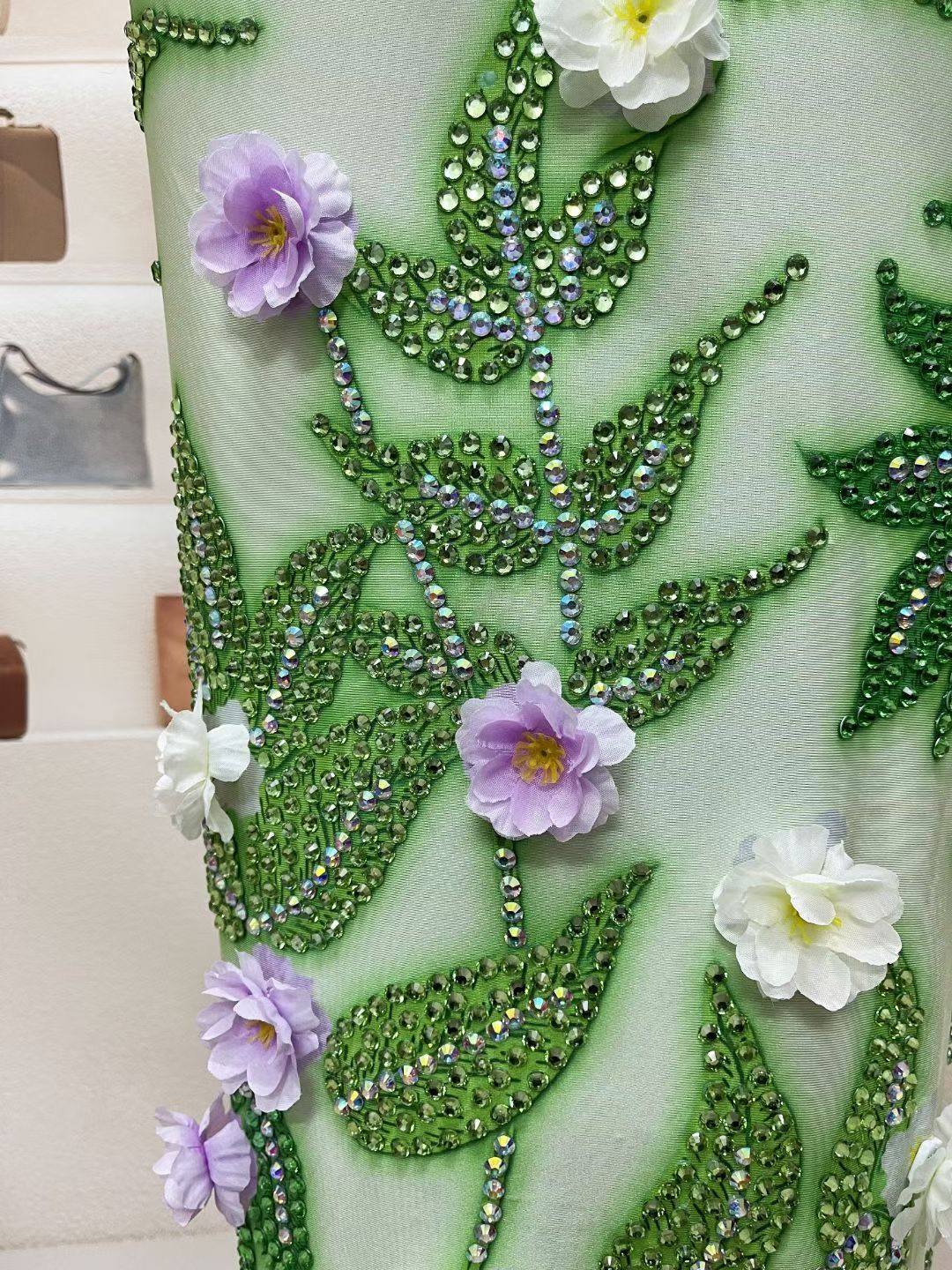 CELESINYI Baihuaqun Crystal 3D Flower Gown