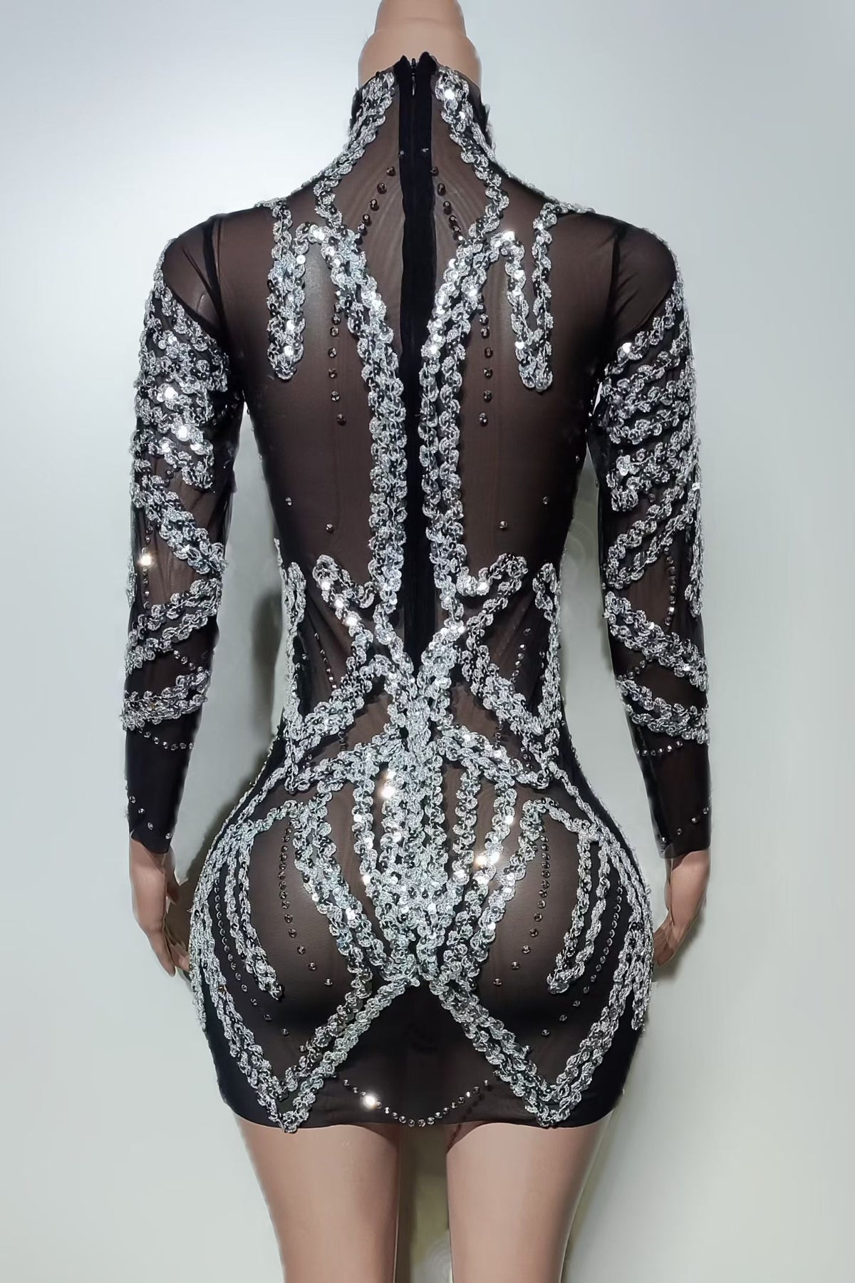 CELESINYI Senxi Crystal Baroque Bodysuit