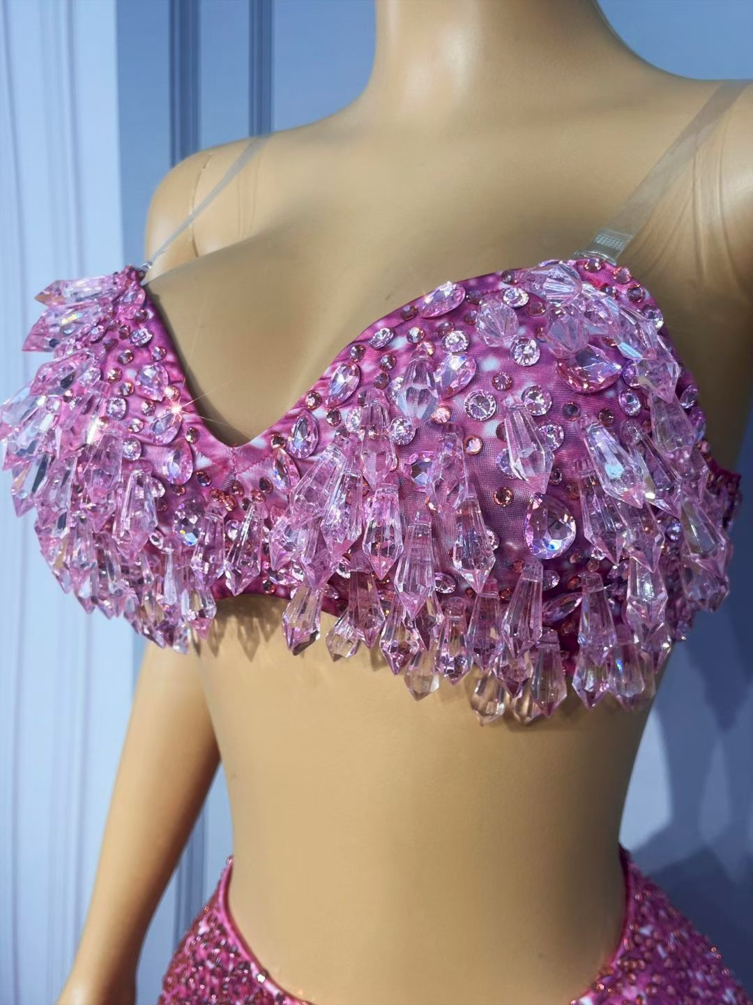CELESINYI Huafen Crystal Two-Piece Party Set