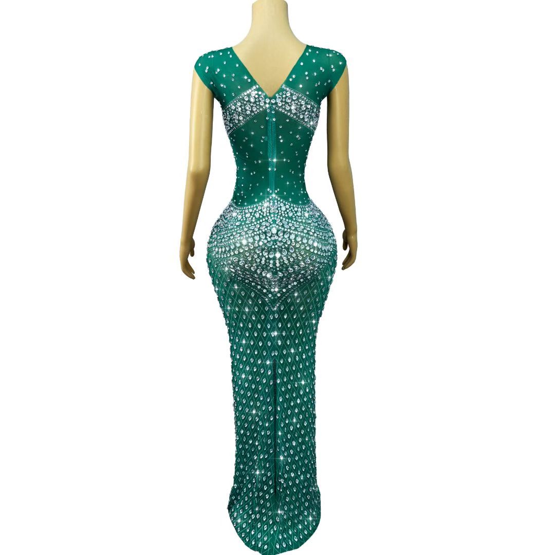 CELESINYI Qiaojiaren Crystal Emerald Gown (Green)