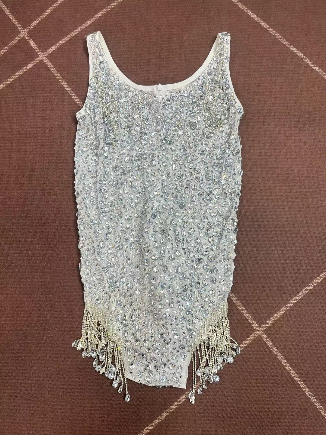 CELESINYI Xiaowulong Crystal Full Stone Bodysuit