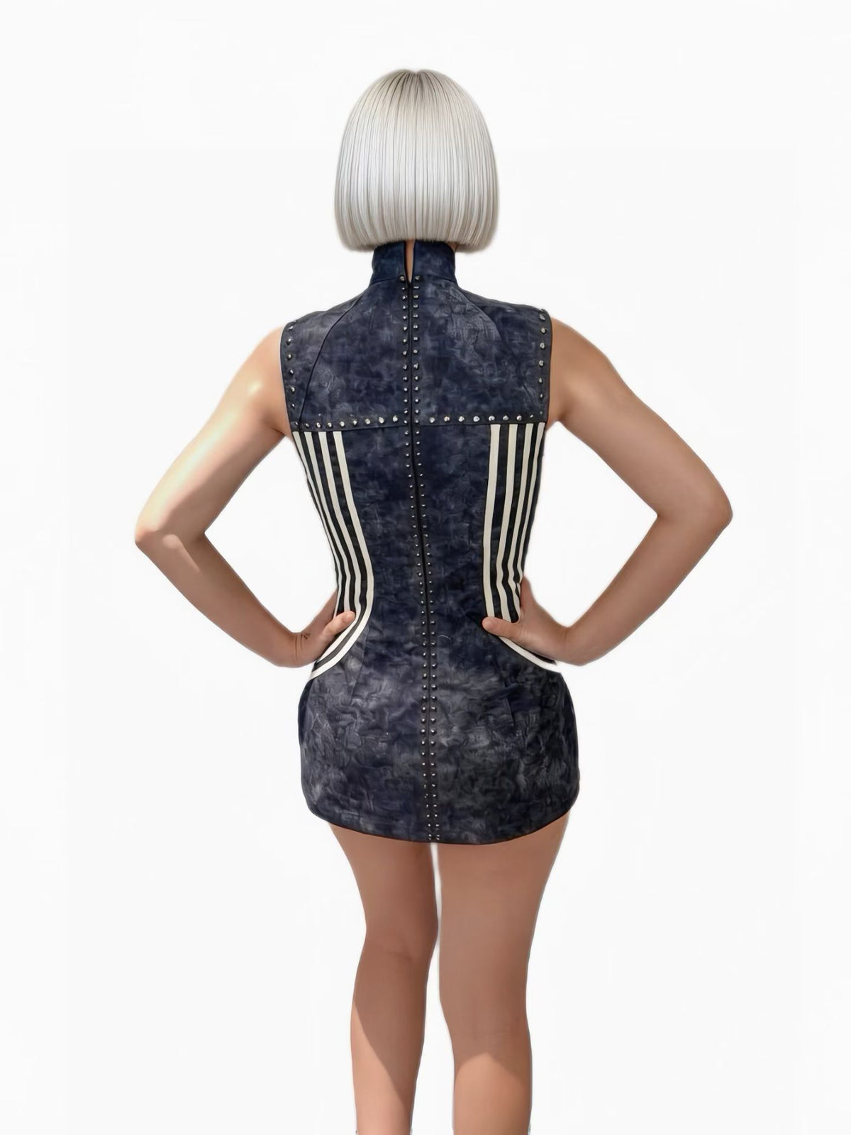 CELESINYI Xibu Crystal Stud Cutout Cowgirl Set