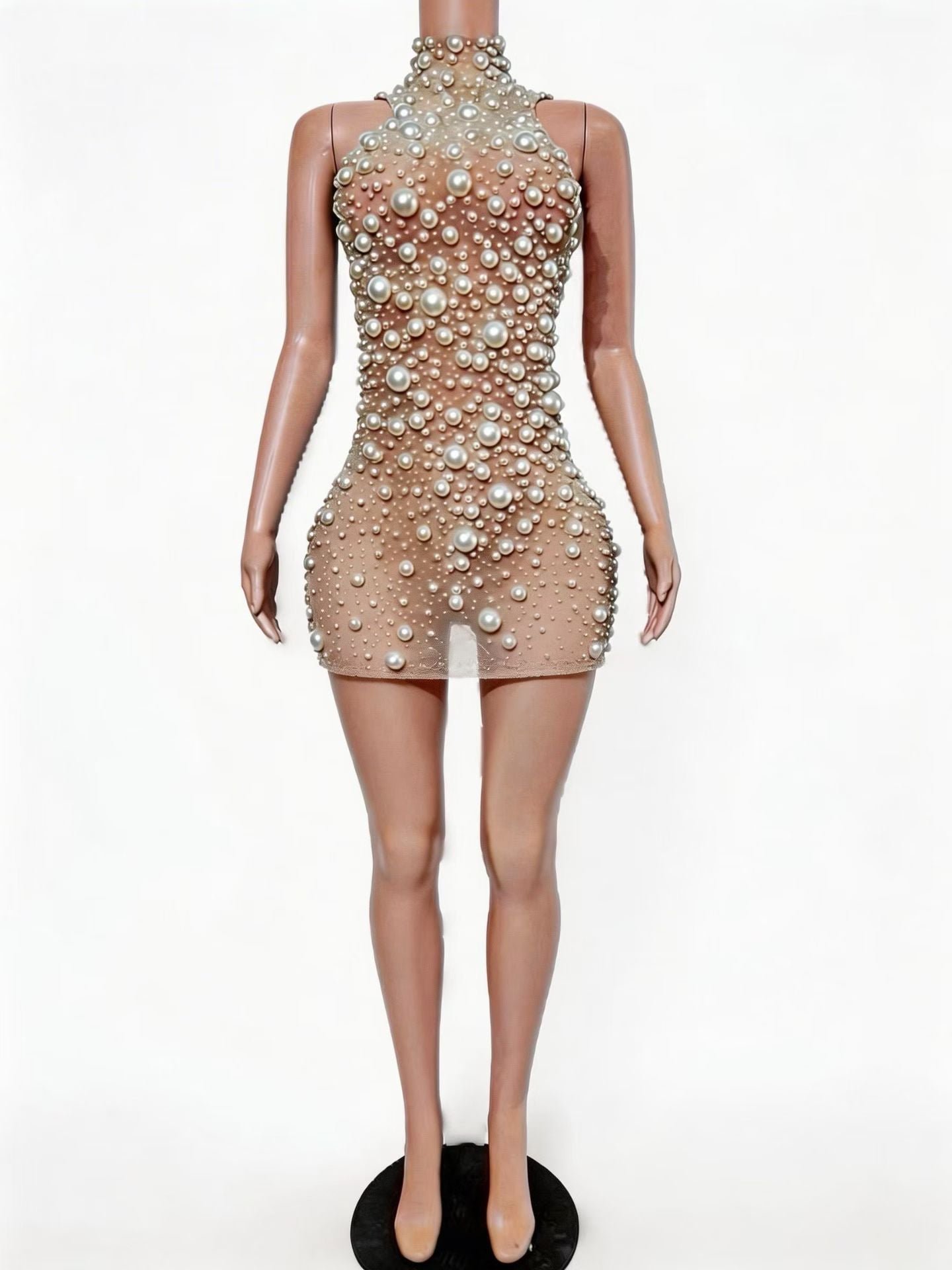 CELESINYI Yuanyuanzhu Crystal Pearl Maxi Dress (Long)