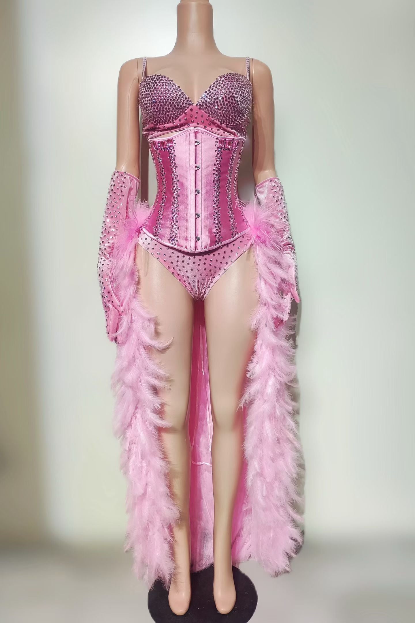 CELESINYI Fengsha Crystal Feather Train Stage Set