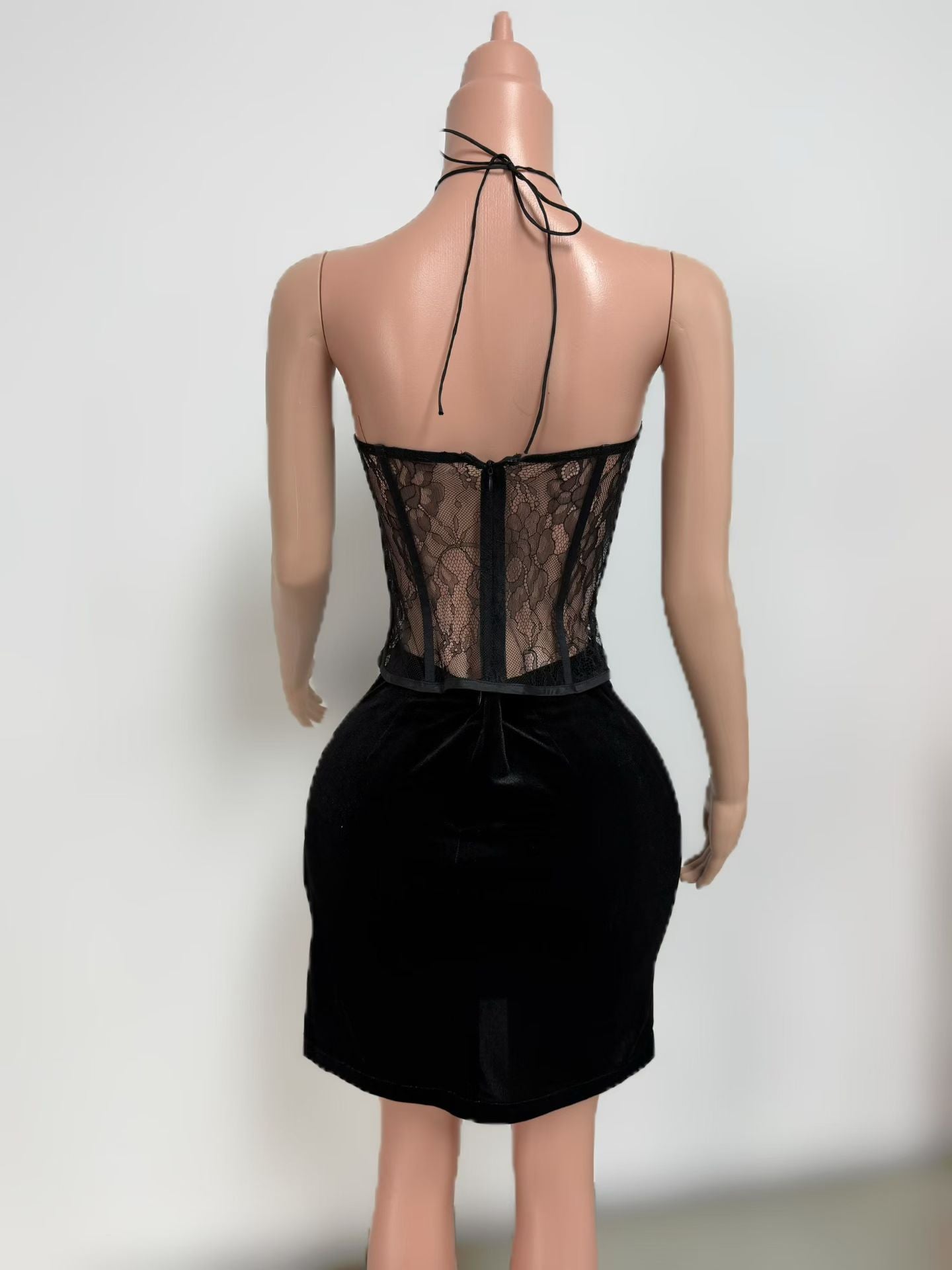CELESINYI Heiyan Crystal Gothic Corset Set