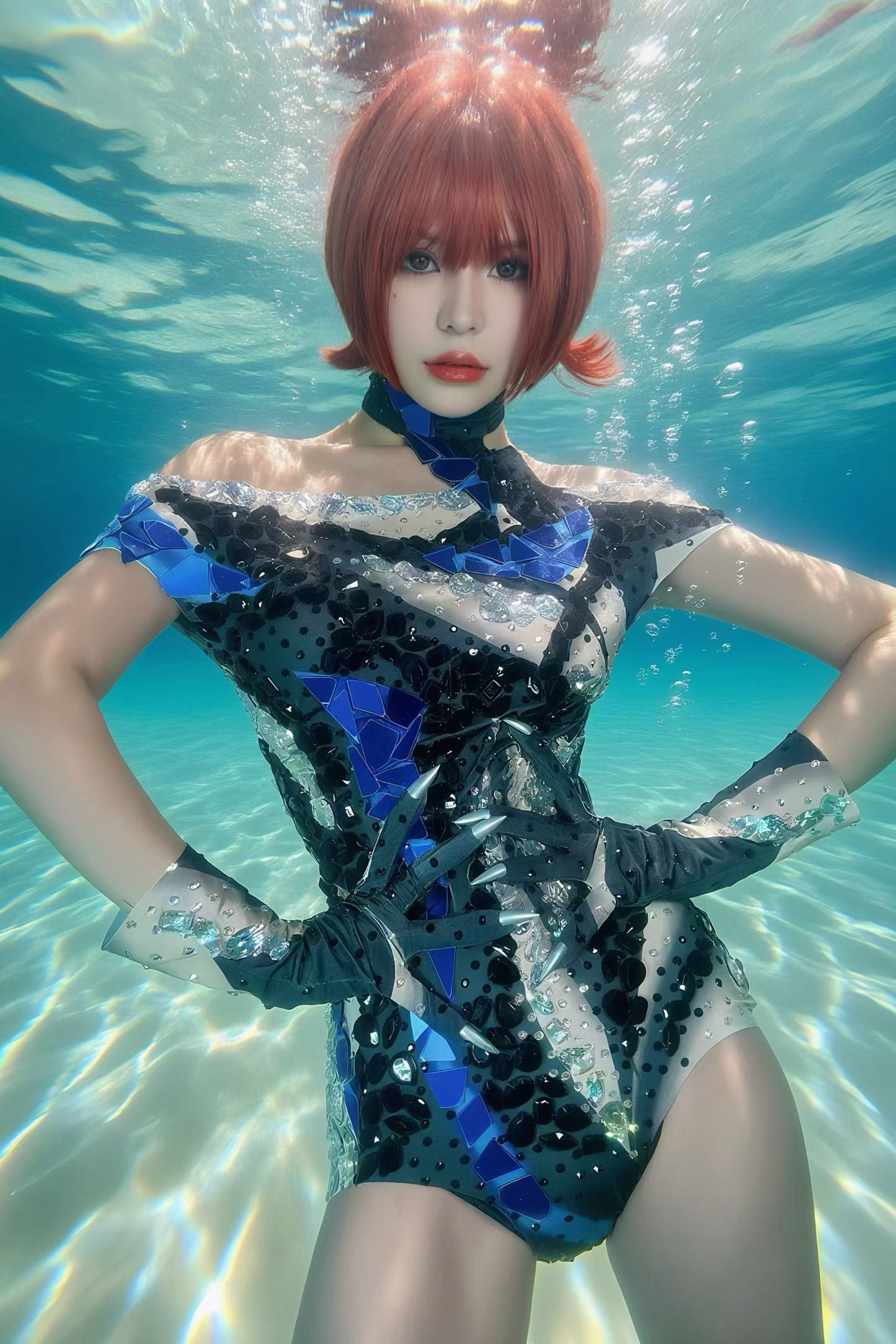 CELESINYI Yiren Crystal Shard Bodysuit