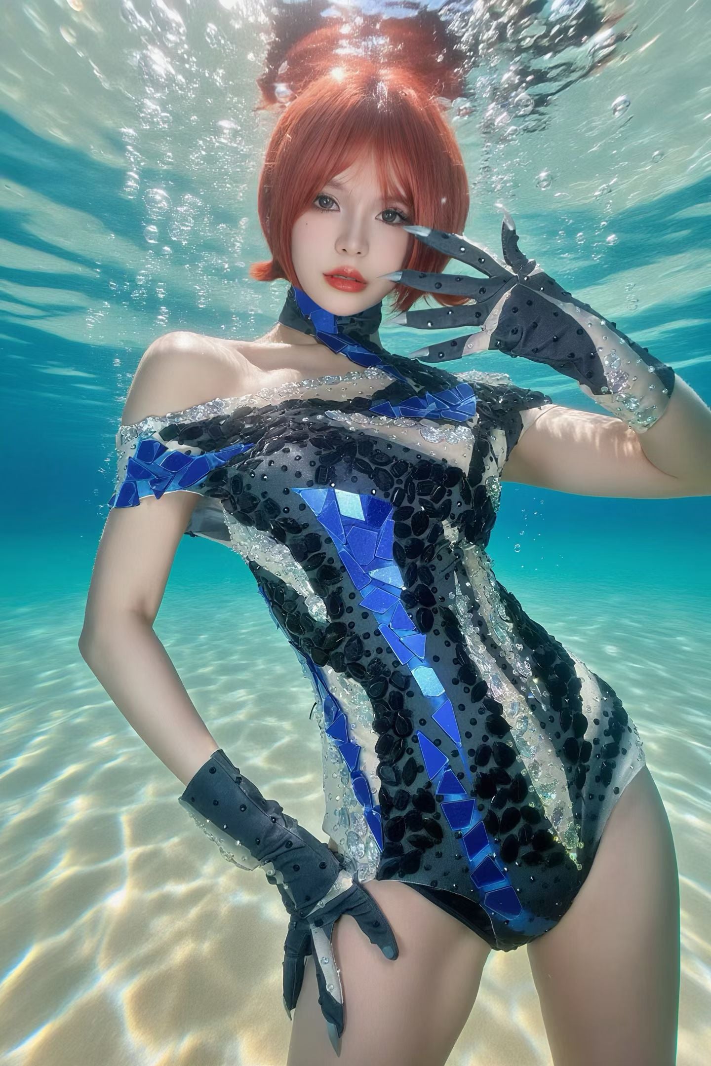 CELESINYI Yiren Crystal Shard Bodysuit