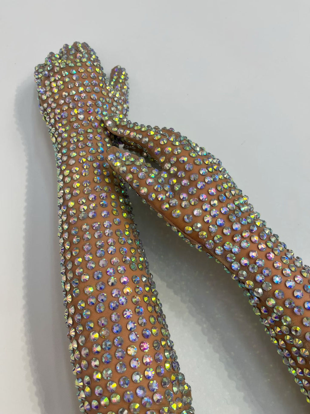 CELESINYI AB Crystal Sparkle Opera Gloves