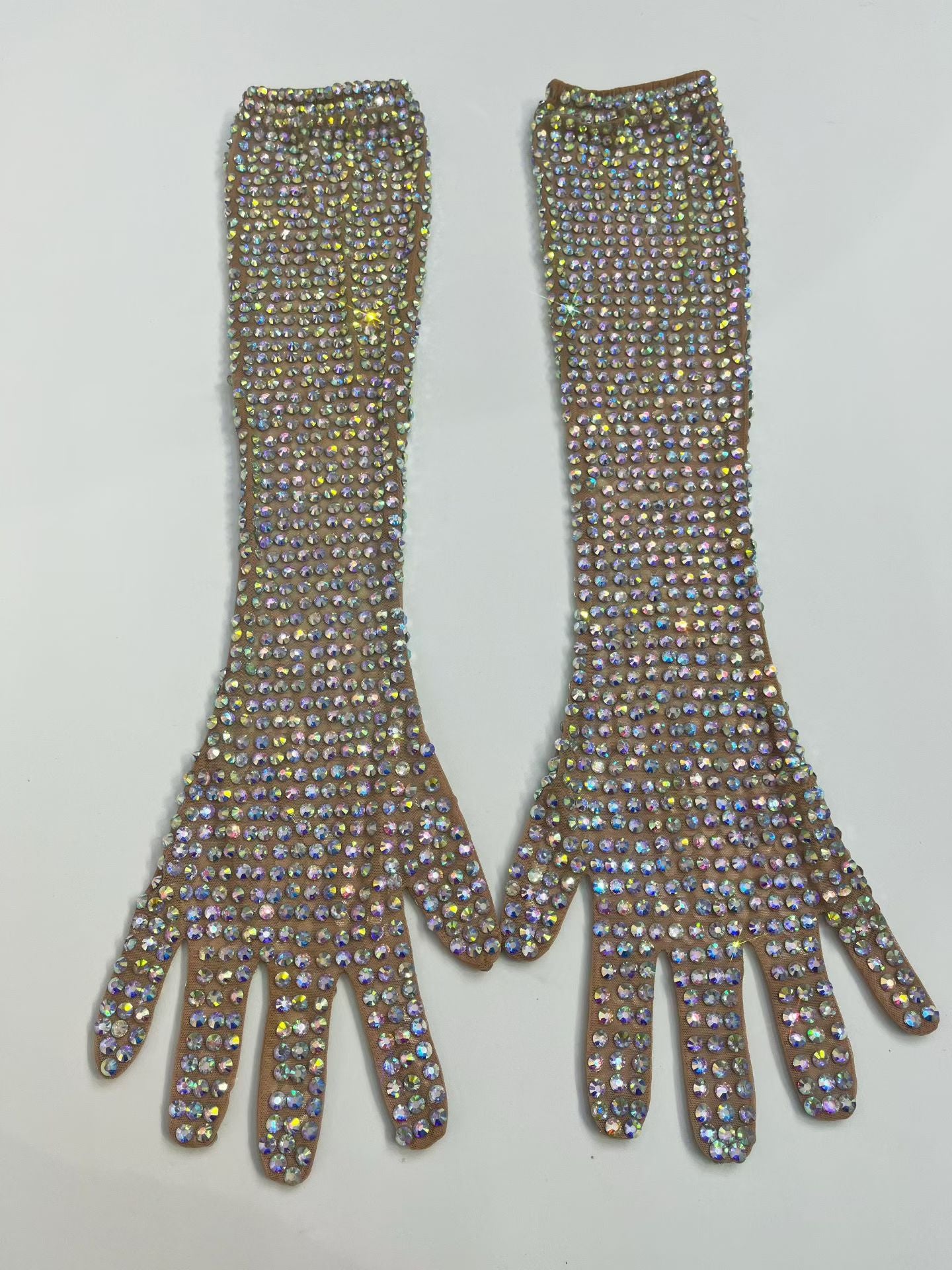 CELESINYI AB Crystal Sparkle Opera Gloves