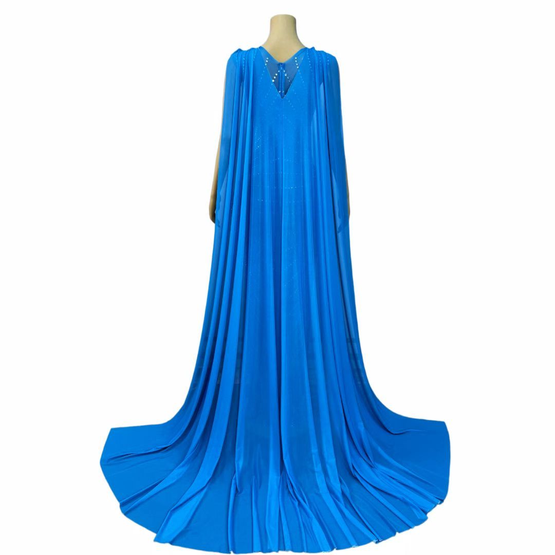 CELESINYI Chijin Crystal Cape Mermaid Gown