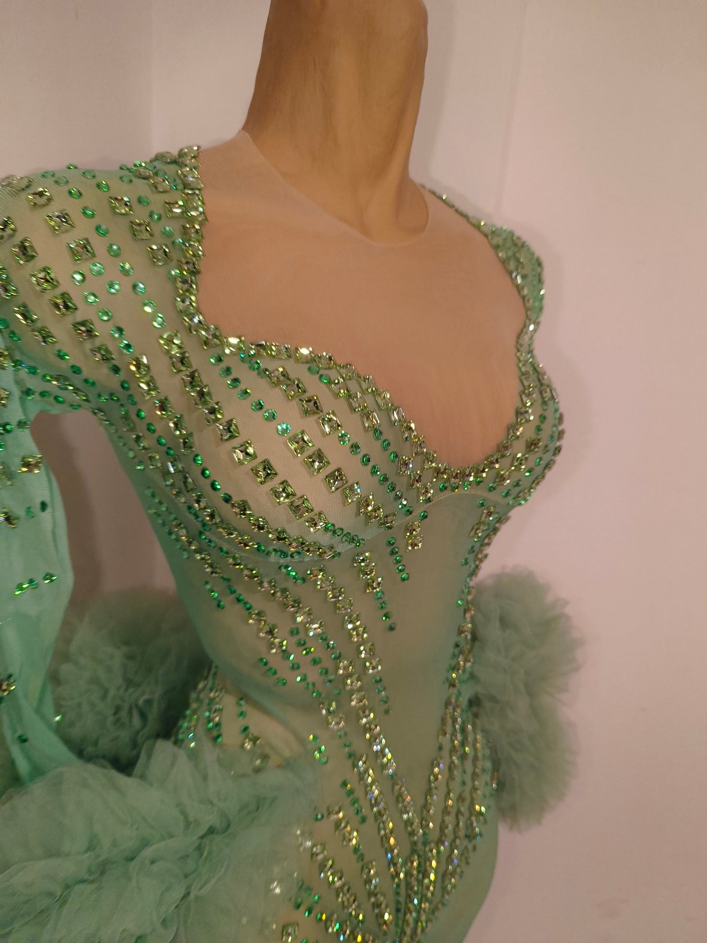 CELESINYI Zhusun Crystal Mint Unitard