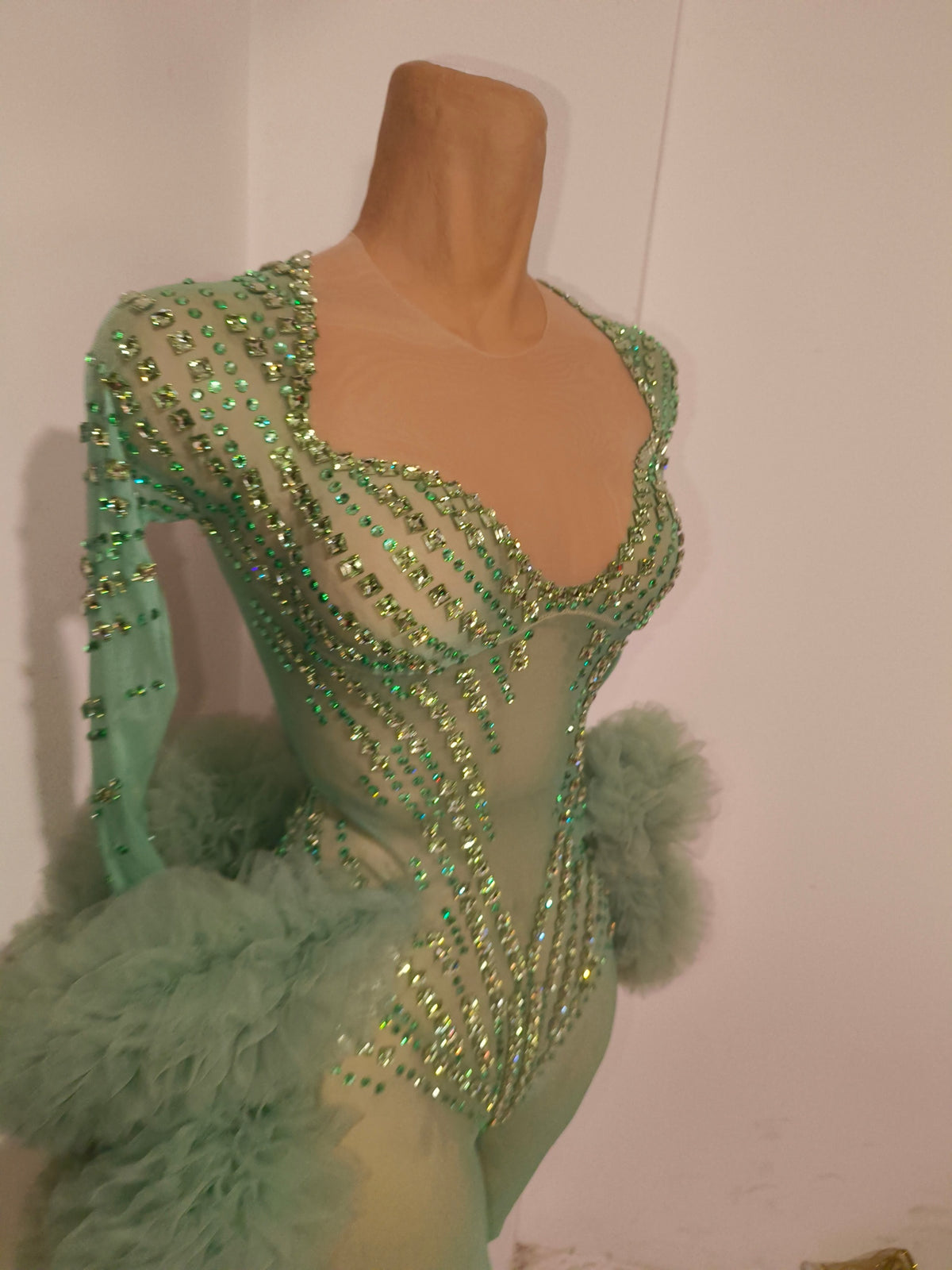 CELESINYI Zhusun Crystal Mint Unitard