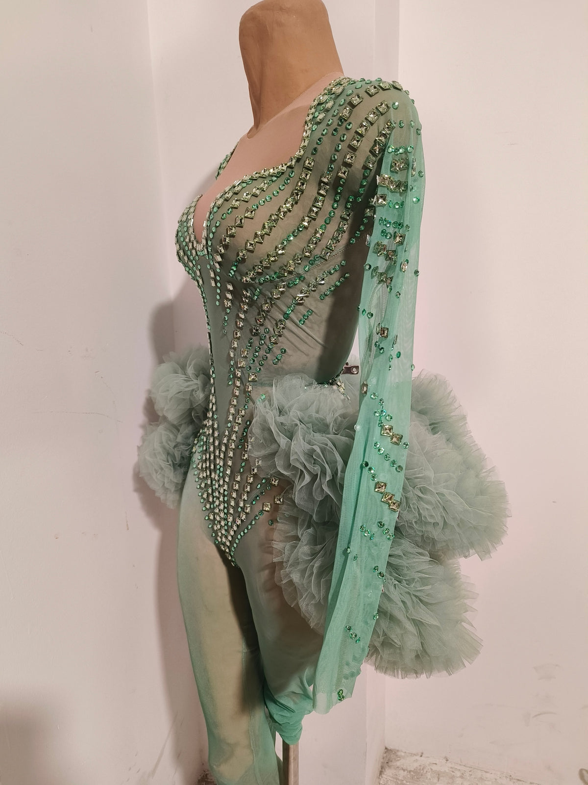 CELESINYI Zhusun Crystal Mint Unitard