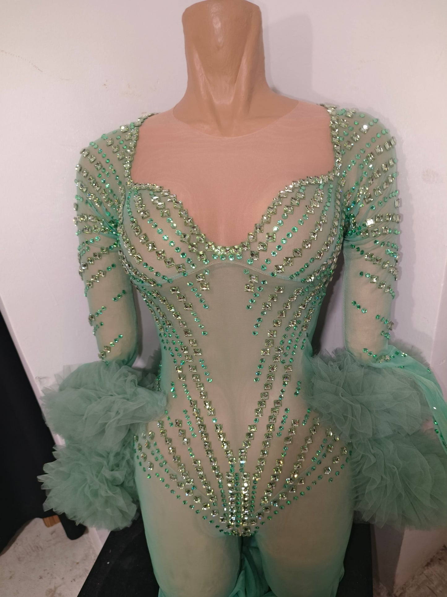 CELESINYI Zhusun Crystal Mint Unitard