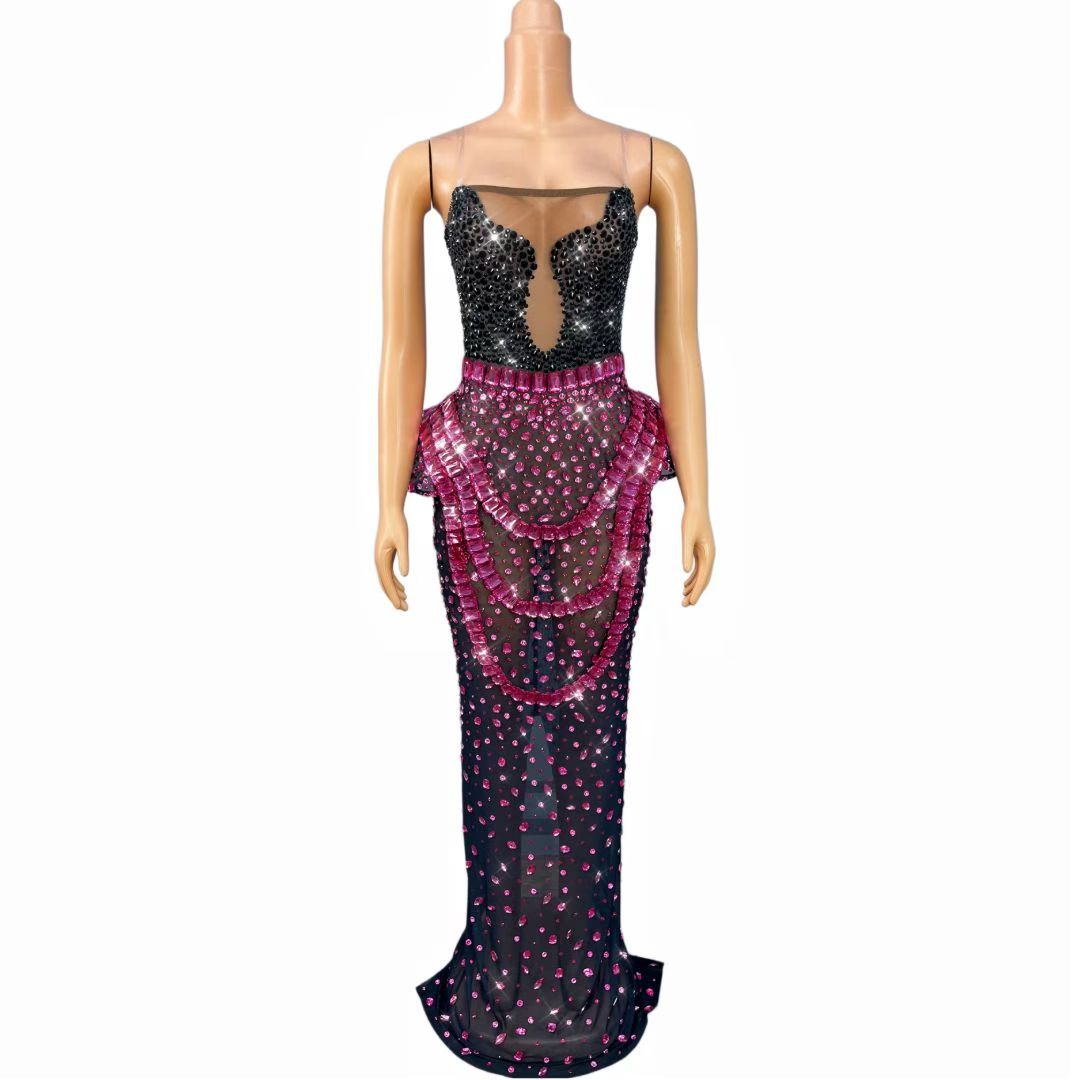 CELESINYI Xiaolanguan Crystal Rose Gown
