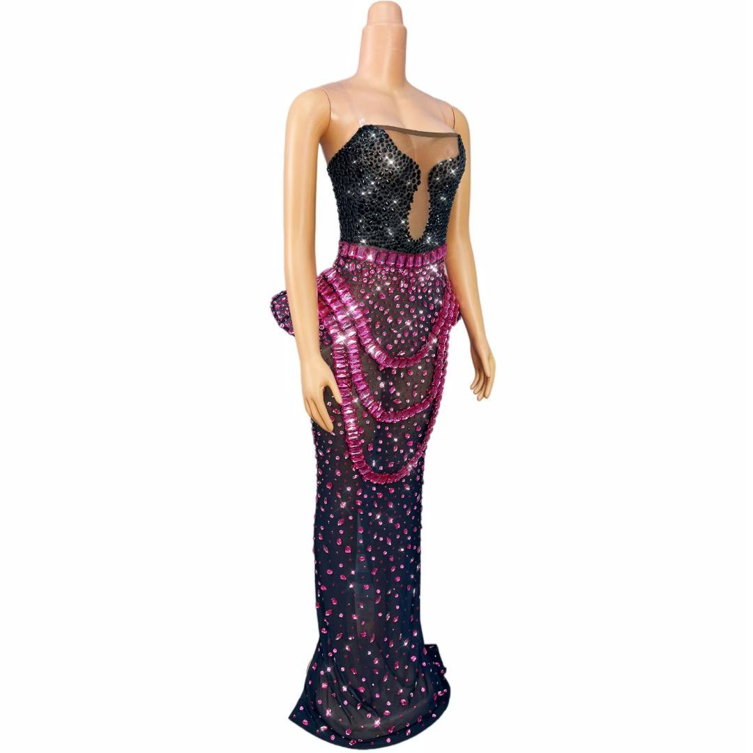 CELESINYI Xiaolanguan Crystal Rose Gown