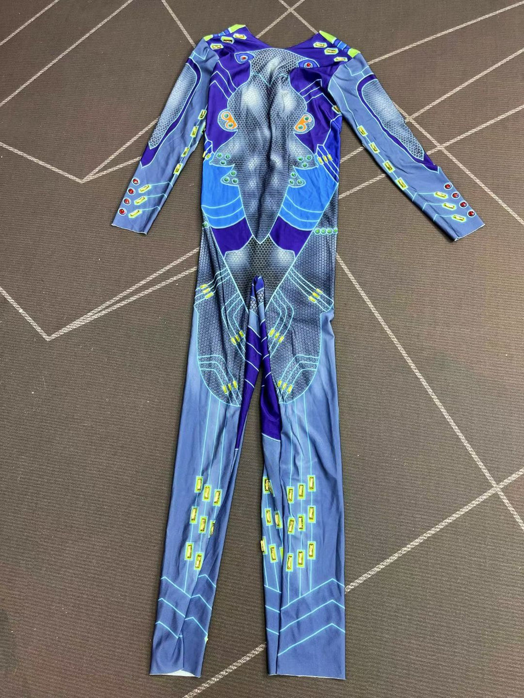 CELESINYI Saibo Crystal Cyber Circuit Catsuit