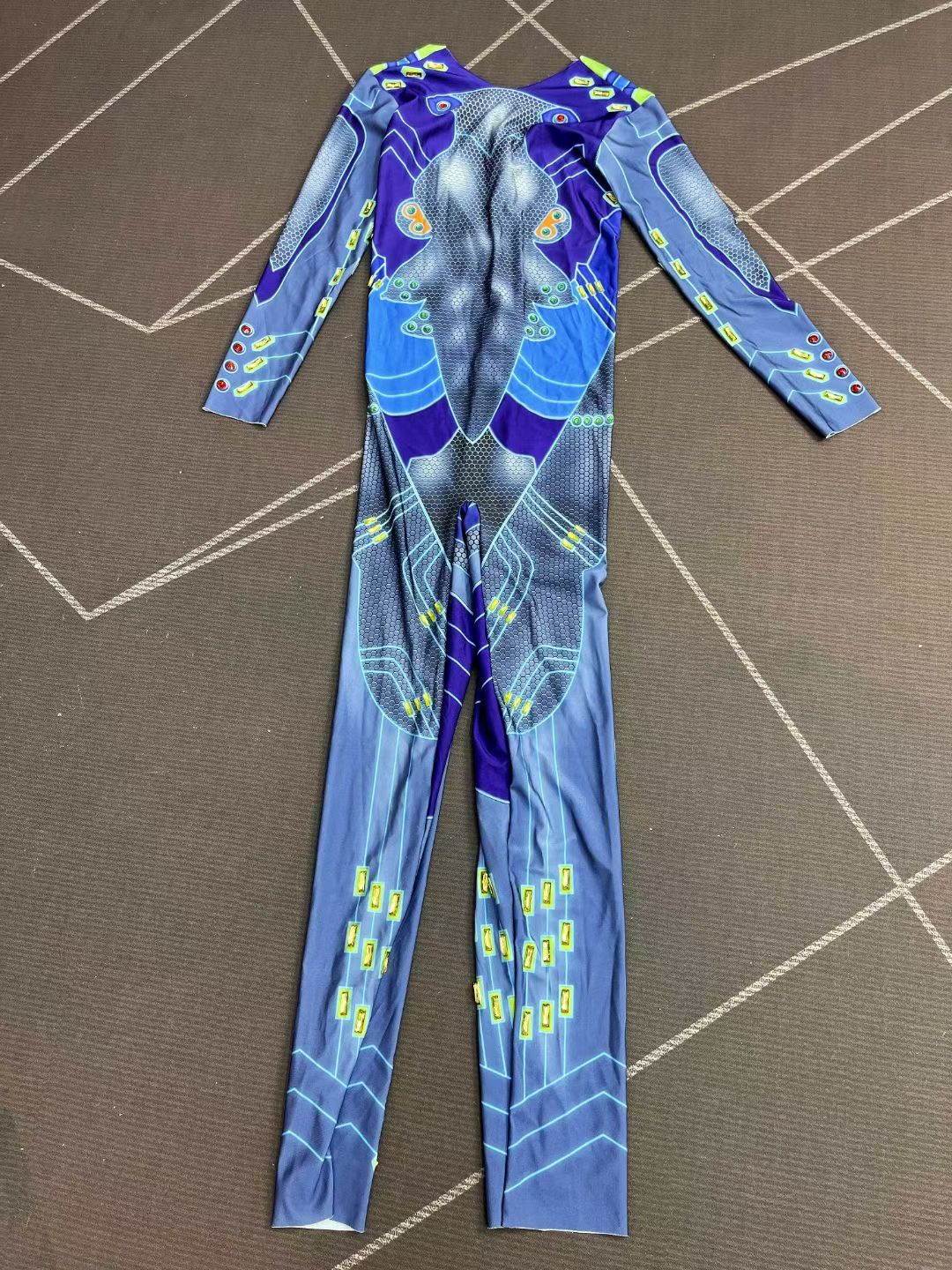 CELESINYI Saibo Crystal Cyber Circuit Catsuit