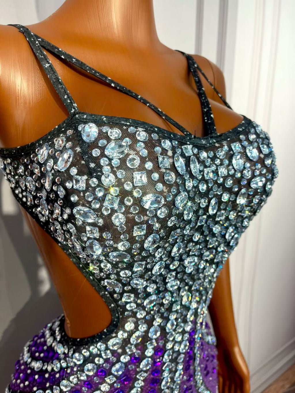 CELESINYI Heiyuwei Crystal Mermaid Gown