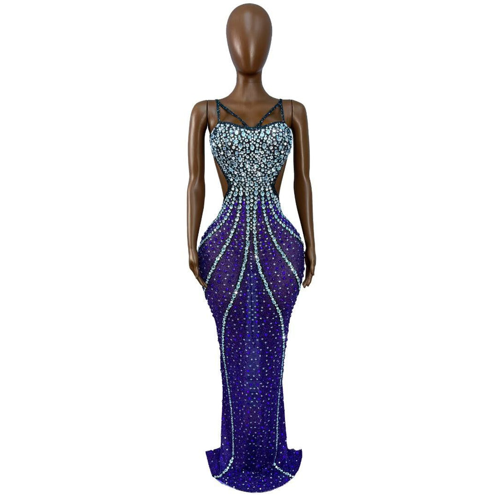 CELESINYI Heiyuwei Crystal Mermaid Gown