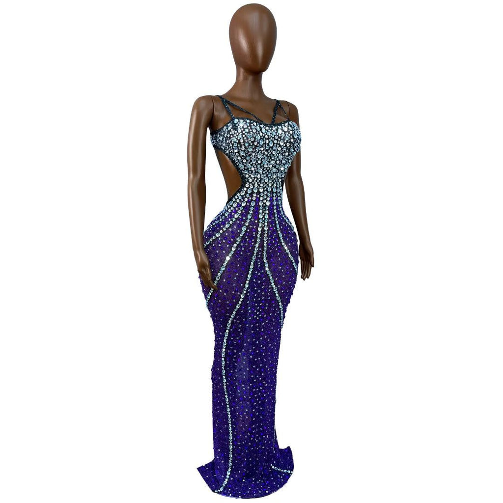 CELESINYI Heiyuwei Crystal Mermaid Gown