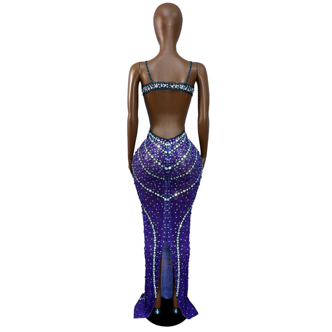 CELESINYI Heiyuwei Crystal Mermaid Gown
