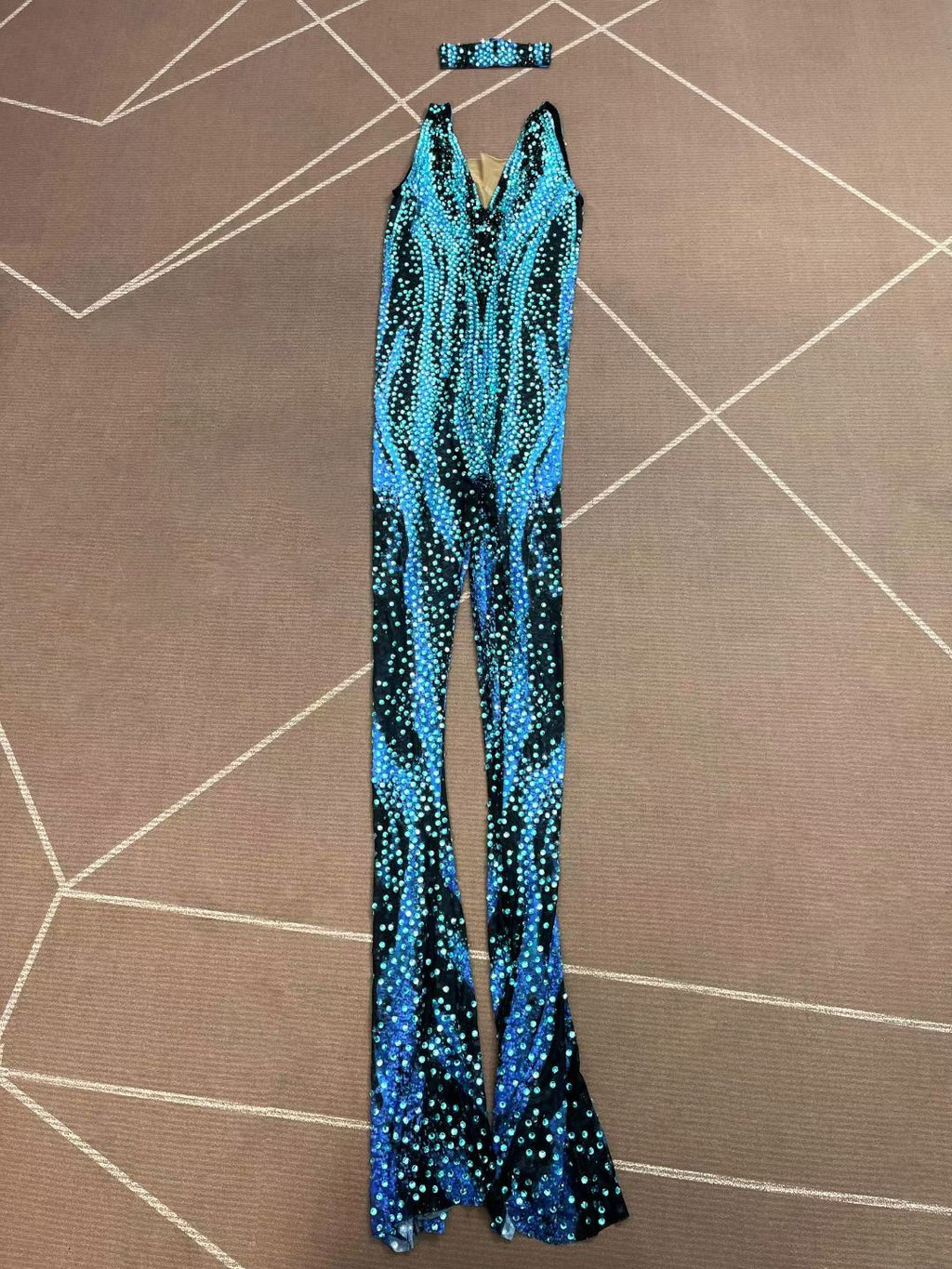 CELESINYI Bingshuangku Crystal Ice Flame Jumpsuit
