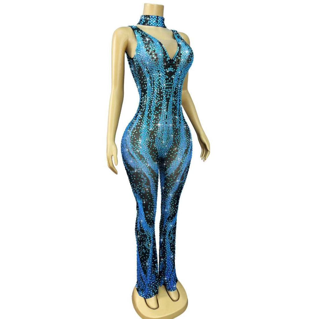 CELESINYI Bingshuangku Crystal Ice Flame Jumpsuit